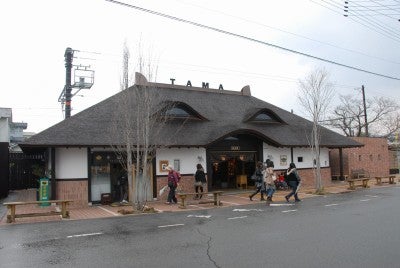 ネコの形をした駅舎。ネコ駅長がいる貴志駅