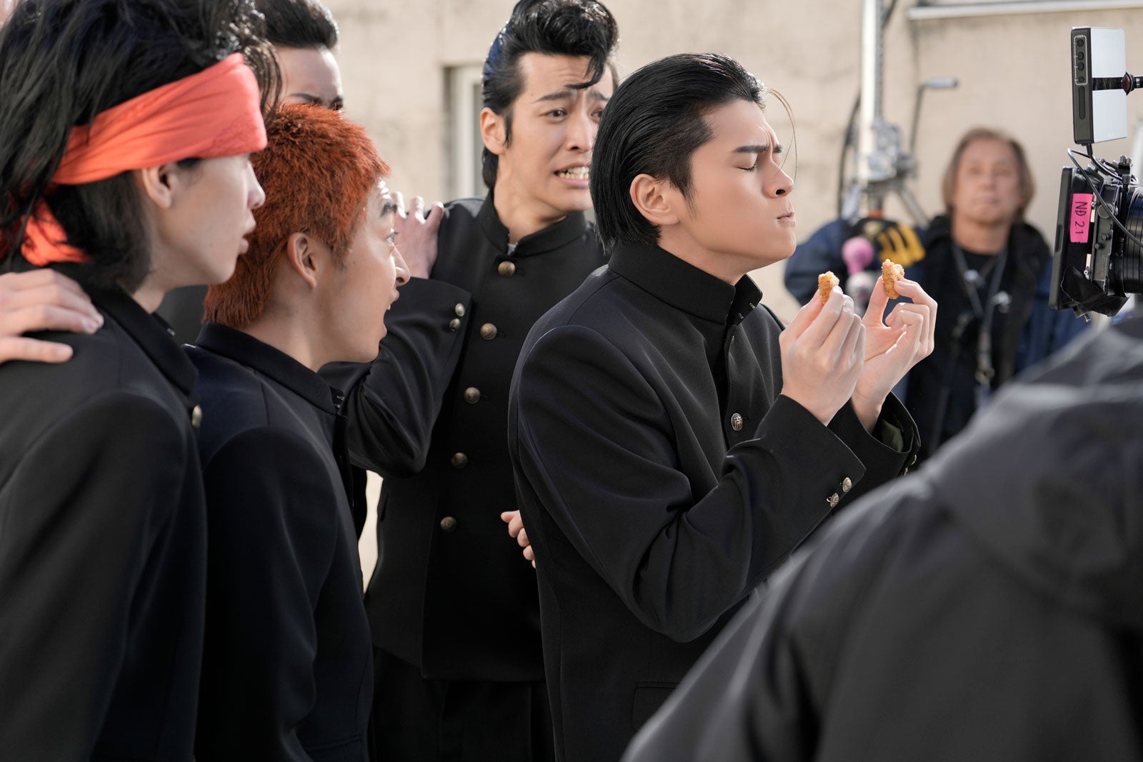 眞栄田郷敦ら／新TVCM「今しかできねーこと」篇メイキングより（提供写真）