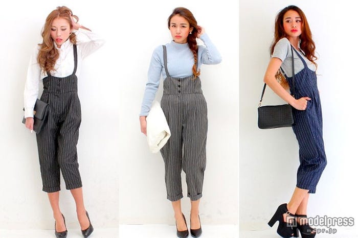 【LATINA】HWストライプ サスペ付き サロペット「ANAP」5,940円(税込)