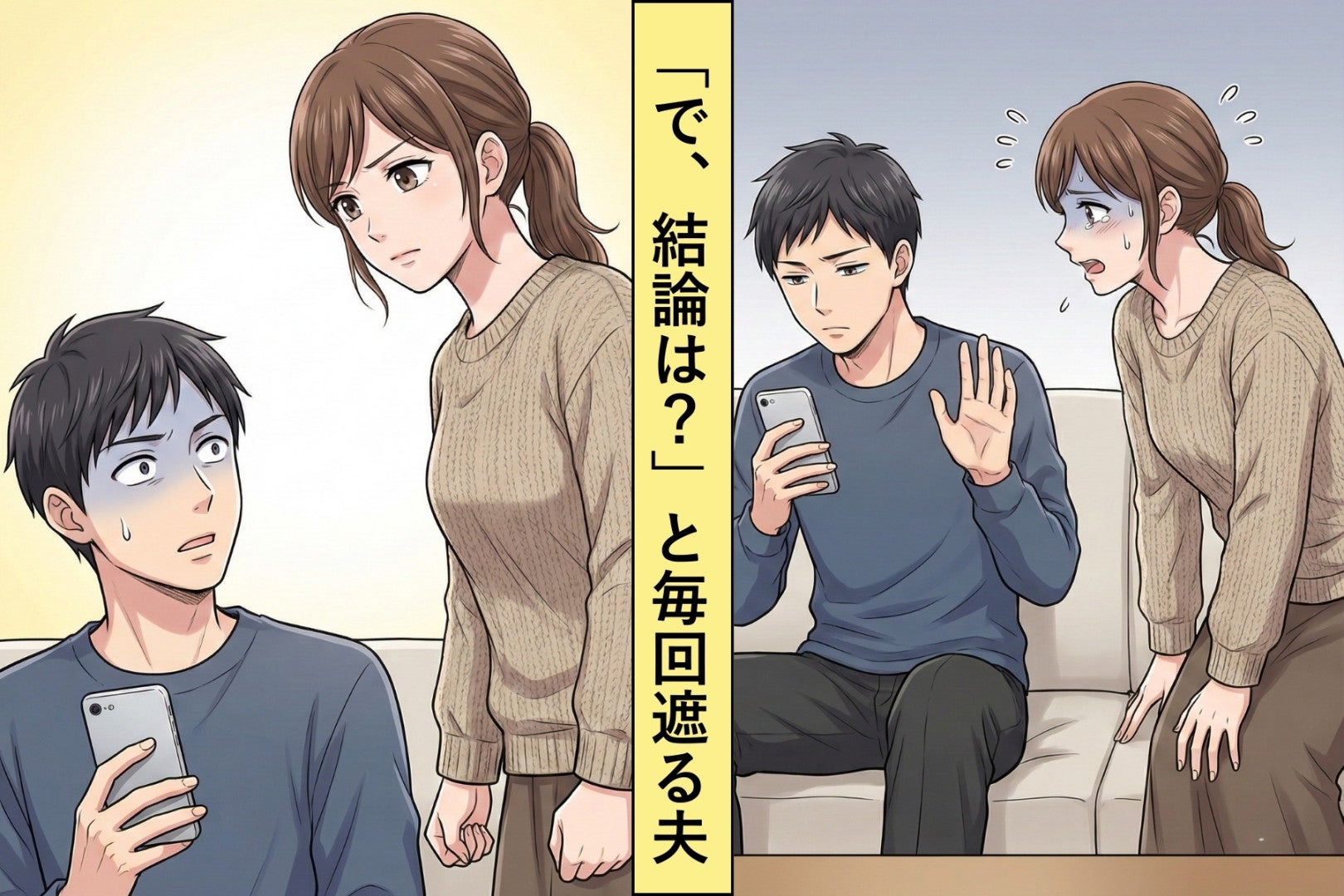 「で、結論は？」と毎回遮る夫。ある日同じことをやり返してみたら