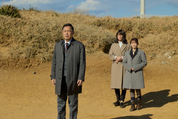 内藤剛志、松岡昌宏、久間田琳加「家政夫のミタゾノ」第8話(C)テレビ朝日