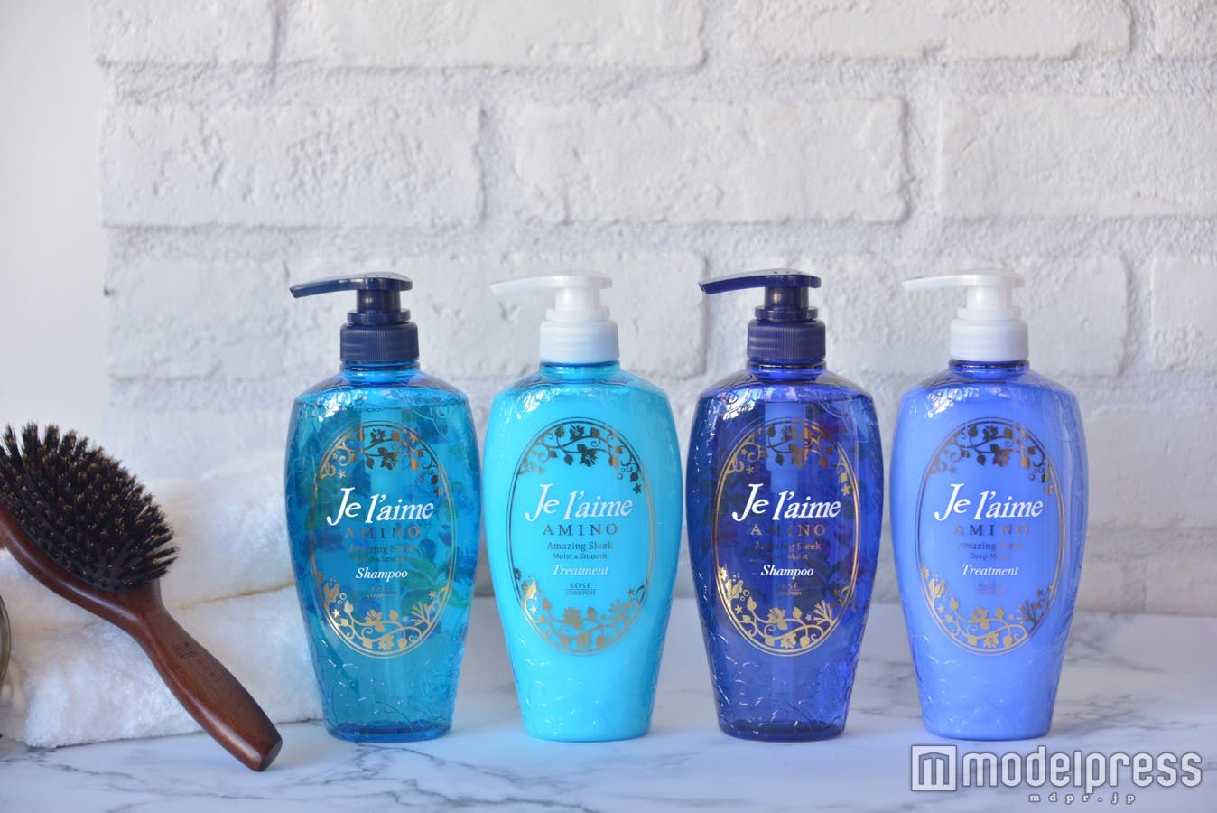 (左から)(モイスト&スムース)ダメージリペア シャンプー、トリートメント、(ディープモイスト)ダメージリペア シャンプー、トリートメント(C)モデルプレス