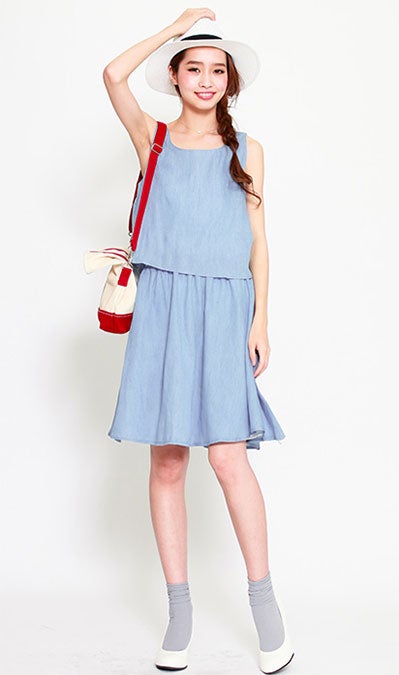 3タイプドッキングノースリフレアワンピース「salus」2,990円（税込）