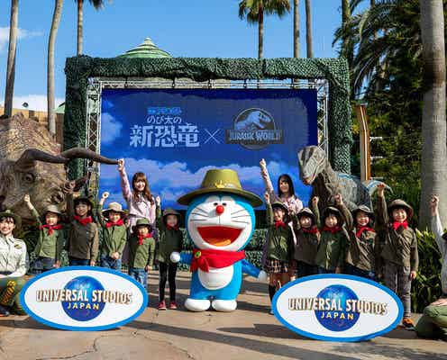 USJ、ドラえもん×ジュラシック・ワールドのコラボグリーティング初公開 グッズ&フードも続々