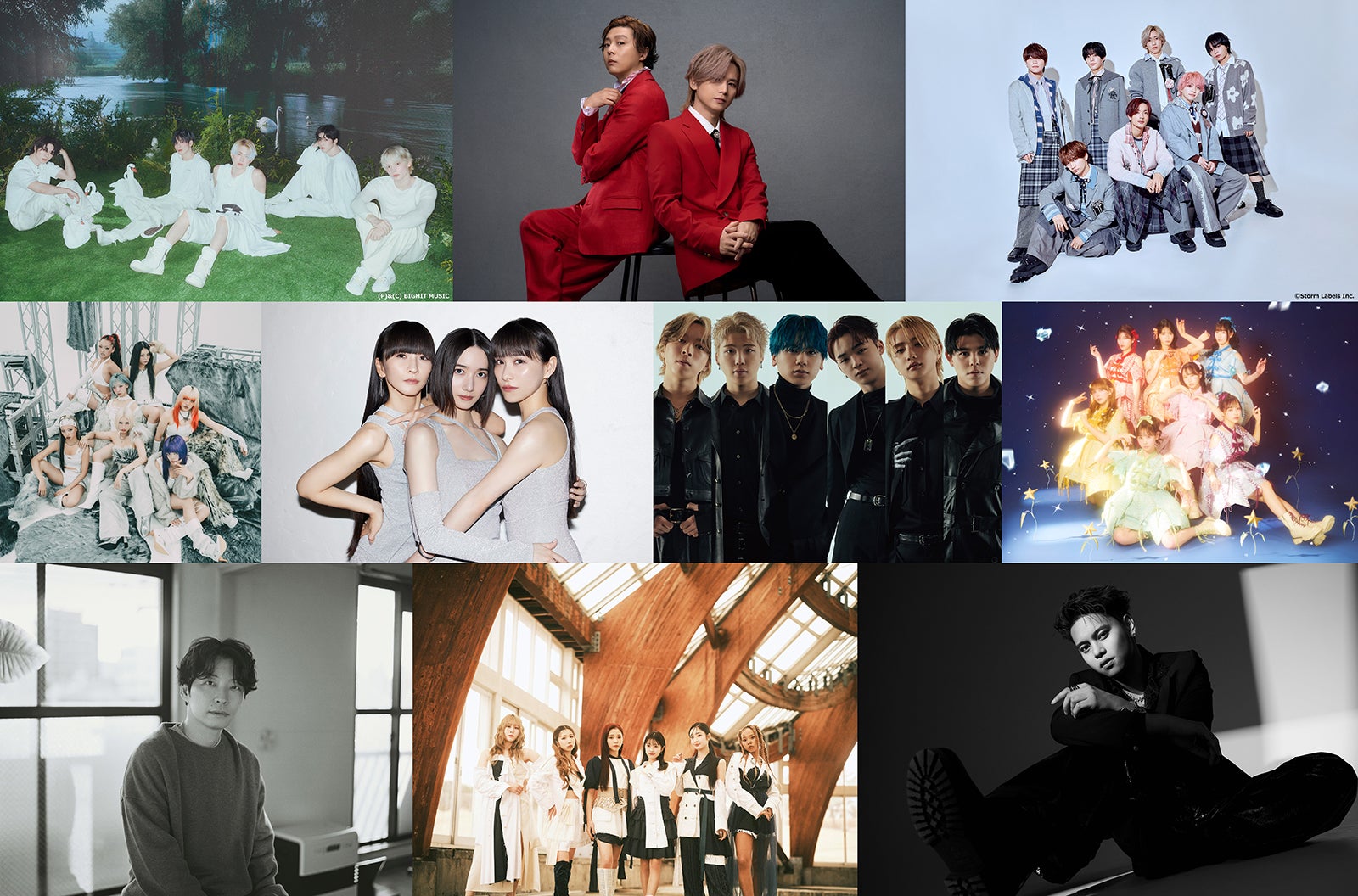 「クリスマス LOVE SONG Fes.」出演アーティスト（提供写真）