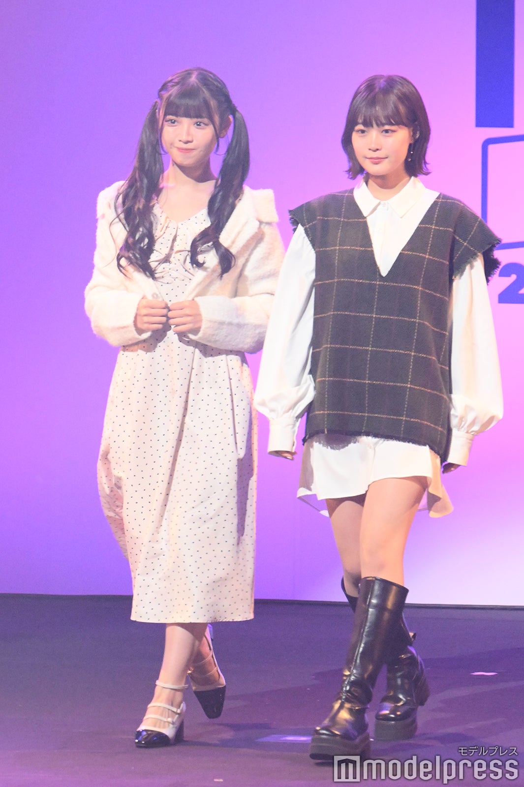 山中ありさ＆上杉真央（C）モデルプレス