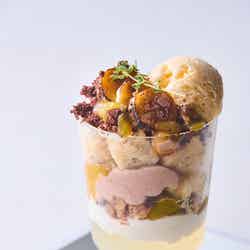 MEGURIパフェ 梅とチョコレート1,980円/提供画像