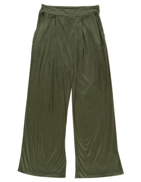 フェイクスエードロングワイドパンツ「Re:EDIT by GALSTAR」2,998円（税込）／画像提供：Re:EDIT by GALSTAR