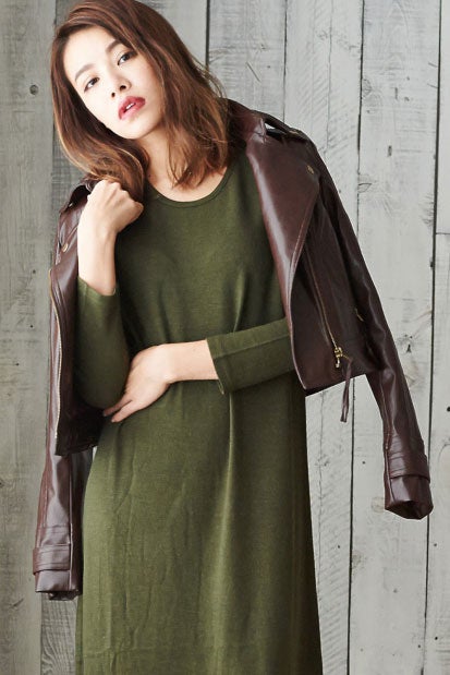 フェイクレザーライダースジャケット「Re:EDIT by GALSTAR」4,998円（税込）／画像提供：Re:EDIT by GALSTAR