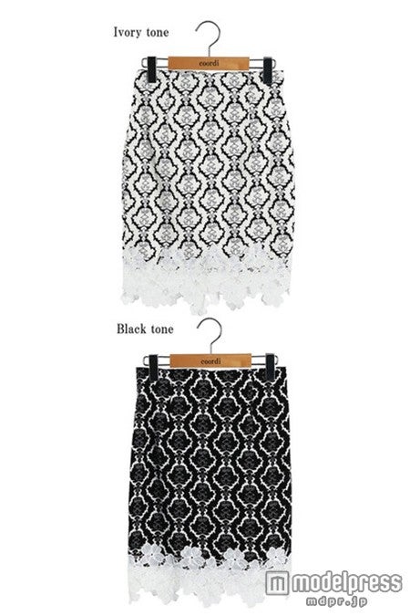 裾レースタイトスカート「coordi」6,458円（税込）