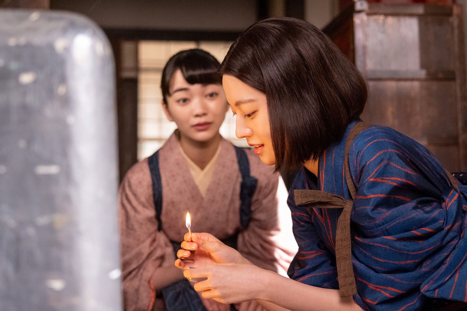 見上愛、上坂樹里「風、薫る」第98話（C）NHK
