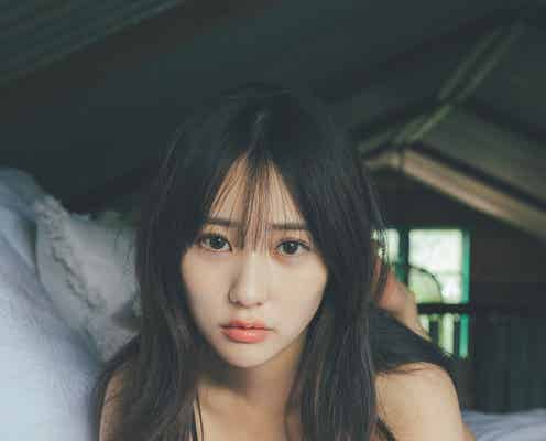 田中美久、豊満美バスト際立つ黒ランジェリー姿