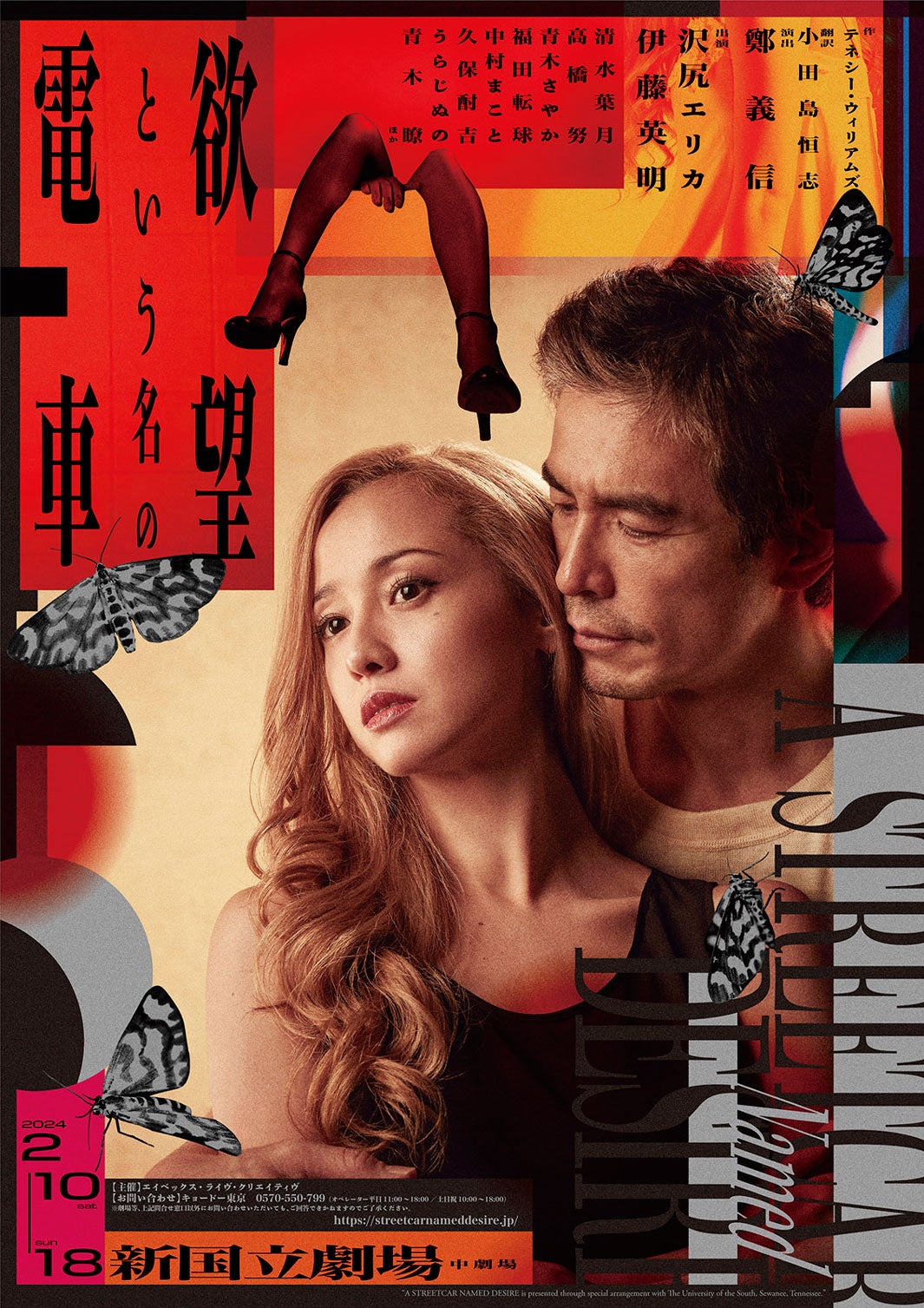 沢尻エリカ、伊藤英明「欲望という名の電車」メインビジュアル（提供写真）