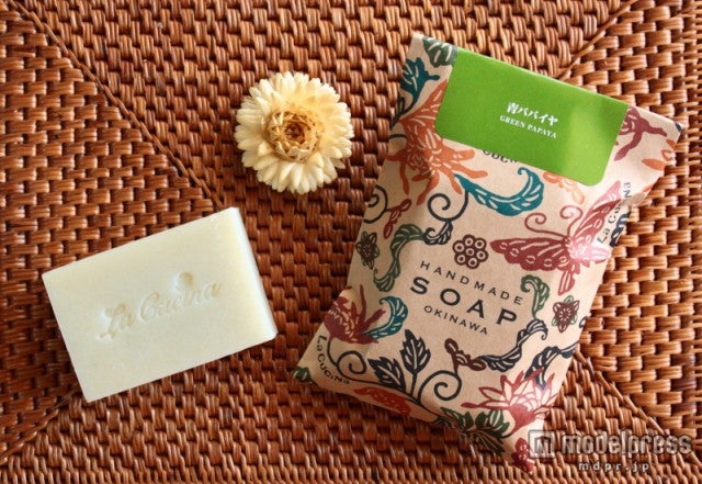 「​​​La Cucina SOAP BOUTIQUE」の青パパイヤの石鹸1，296円（税込）