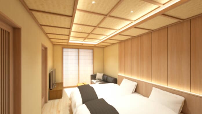 四季彩の洋室ツインの客室