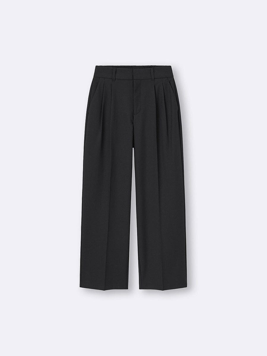 GUのタックワイドパンツ