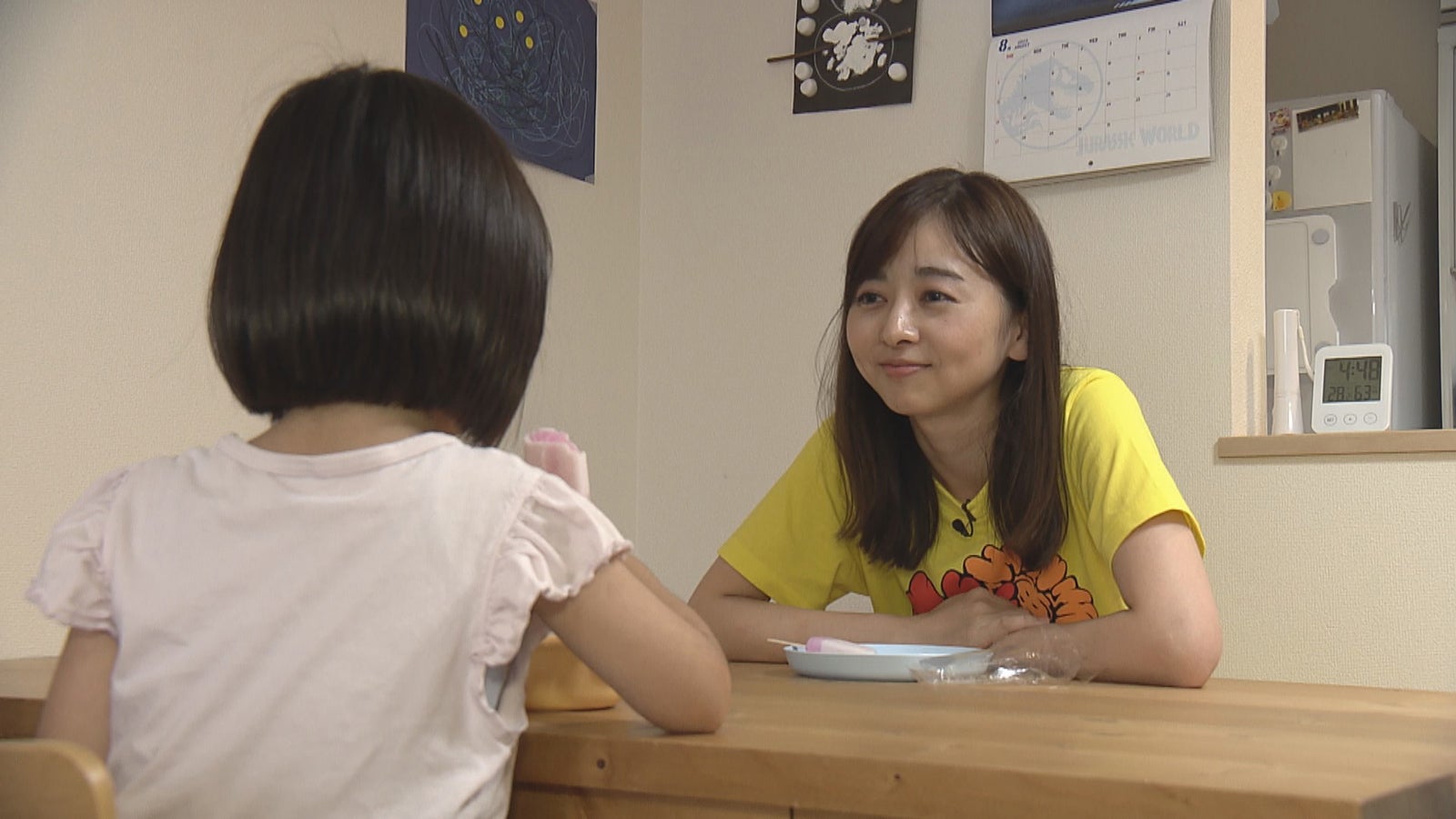 中谷しのぶアナウンサーが取材（C）読売テレビ