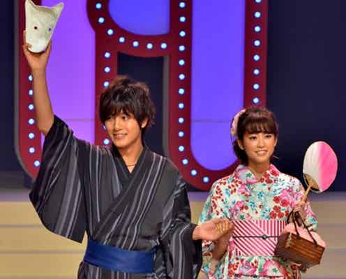 桐谷美玲、溝端淳平と浴衣姿で手つなぎ2ショット
