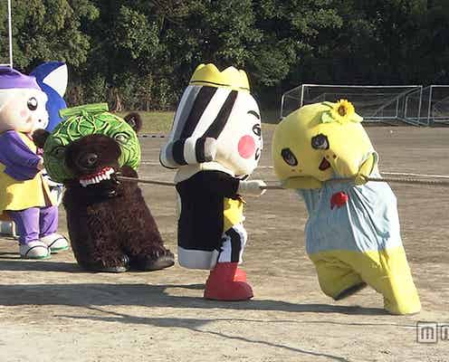 嵐、着ぐるみで“ふなっしー”らと対決