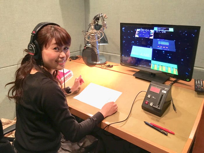 その後他の仕事がある場合はナレーションに行ったり(提供写真)