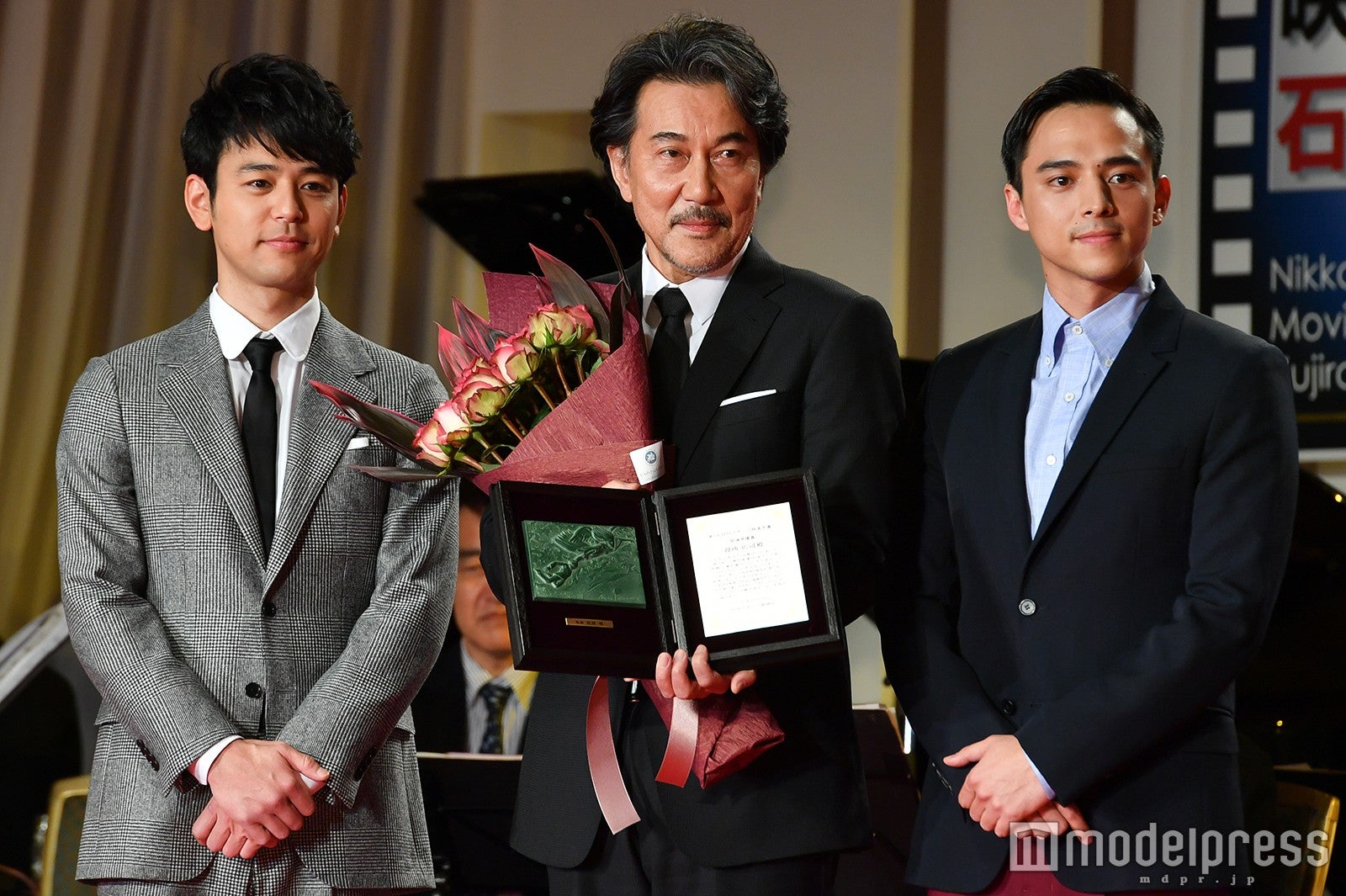 妻夫木聡、役所広司、満島真之介 （C）モデルプレス