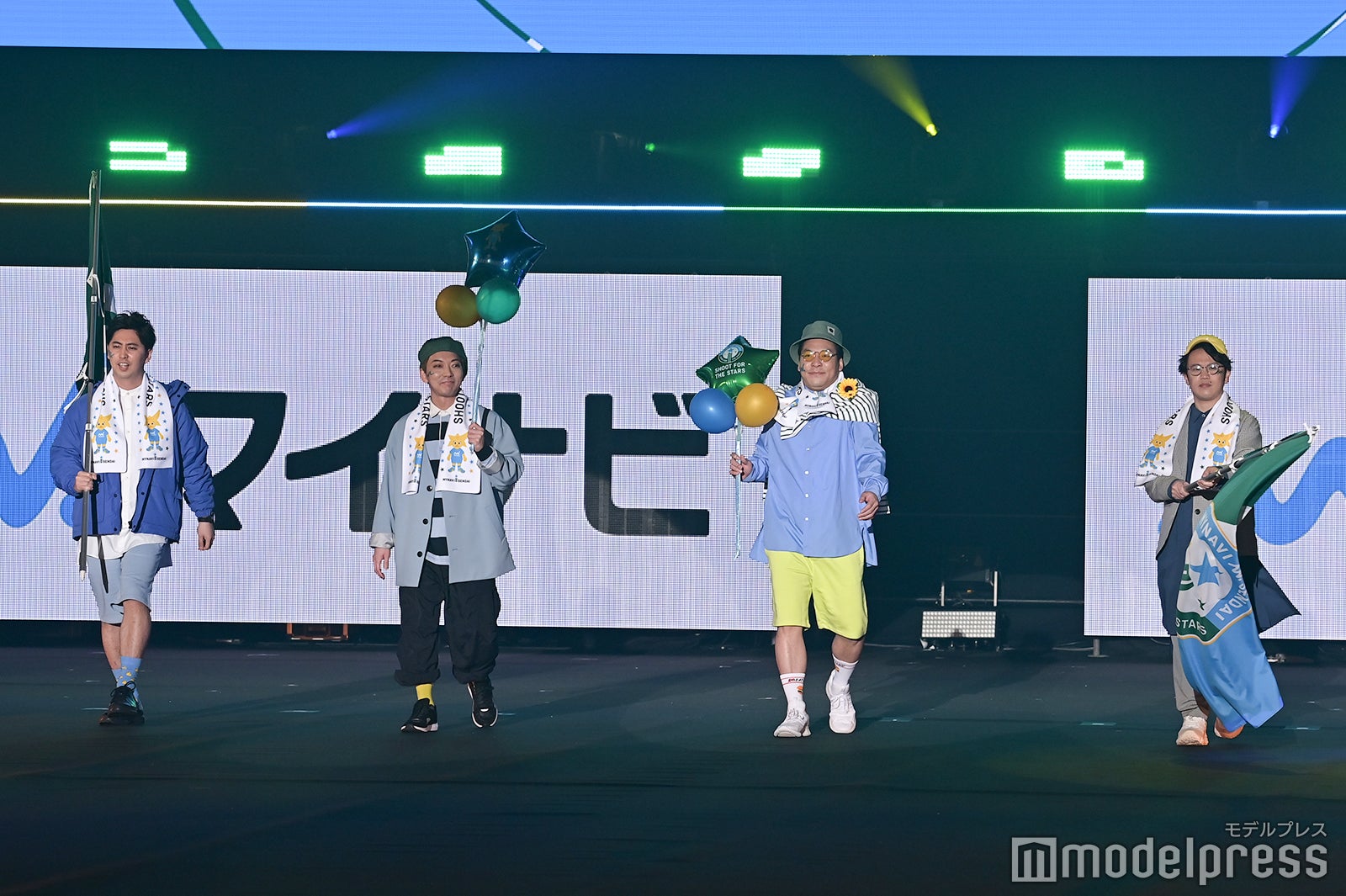 （左から）屋敷裕政、嶋佐和也、田渕章裕、きむ（C）モデルプレス