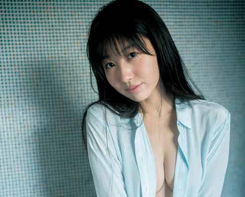 限界SEXYに挑戦 放課後プリンセス・関根ささら、シャツ全開で美バスト披露