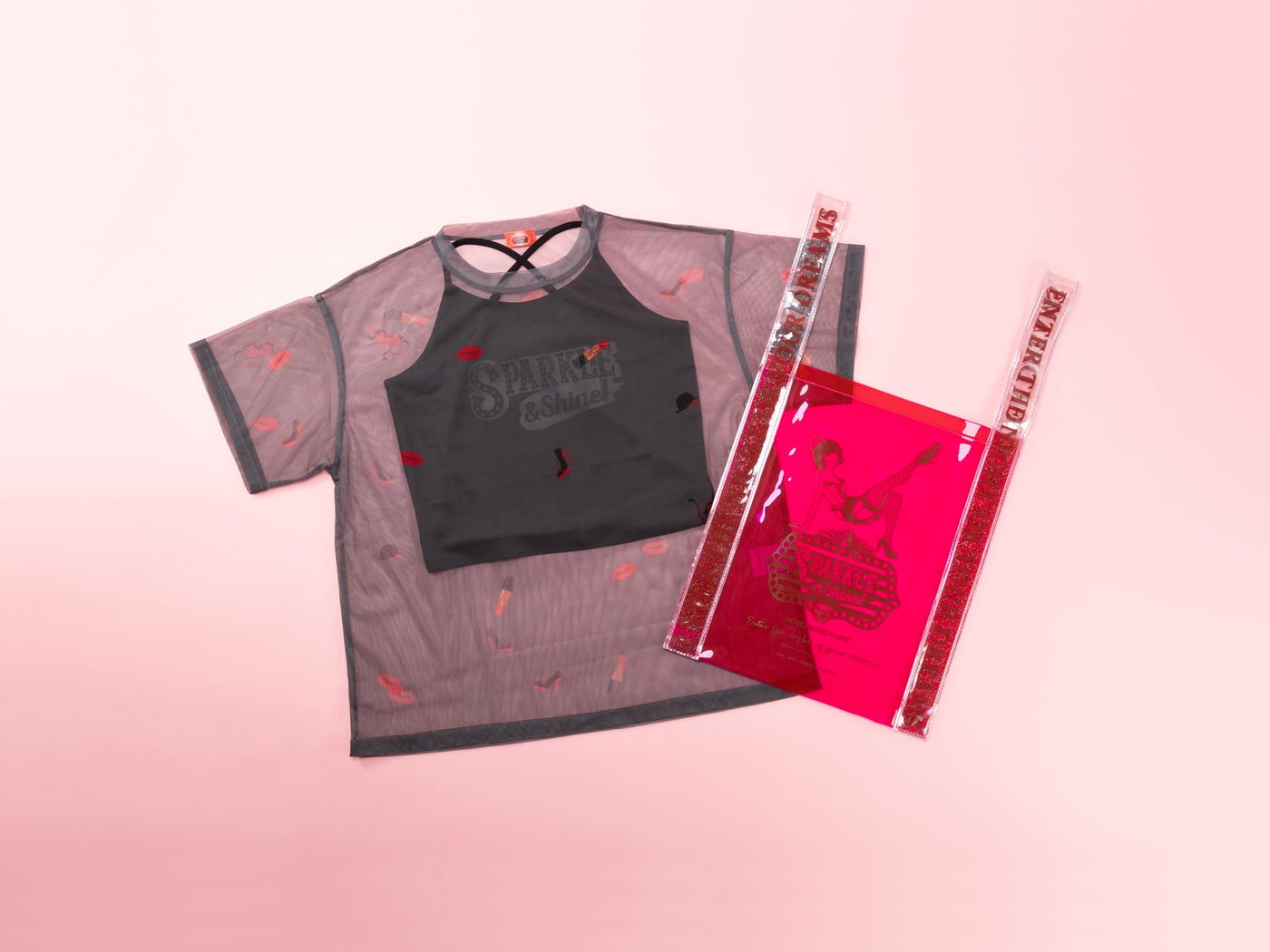 シアーTシャツ/クリアバッグ／提供画像