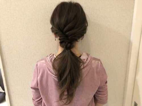 こなれ感ポニテ