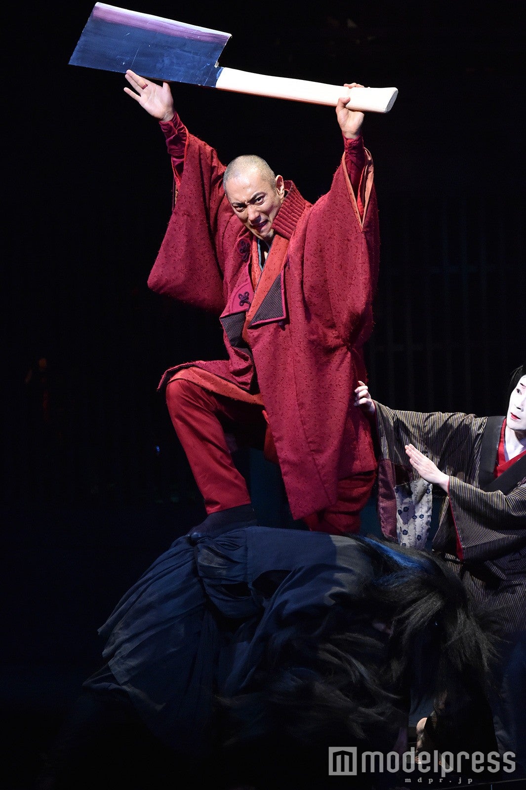 市川海老蔵／「座頭市」公開舞台稽古より （C）モデルプレス