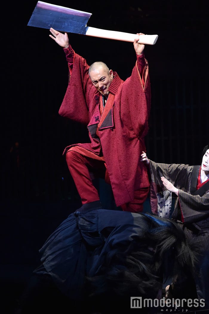 市川海老蔵/「座頭市」公開舞台稽古より (C)モデルプレス