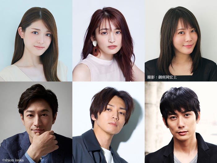 (上段左から)松村沙友理、岡本玲、北乃きい(下段左から)竹財輝之助、桐山漣、平岡祐太(提供写真)