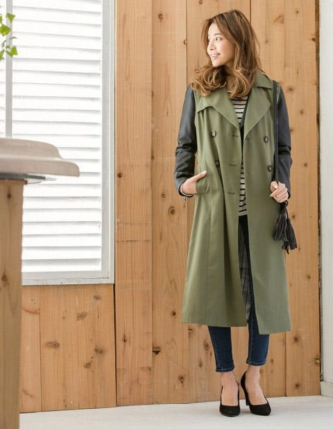 ノースリーブトレンチコート「Re:EDIT by GALSTAR」5,298円(税込)/画像提供:Re:EDIT by GALSTAR