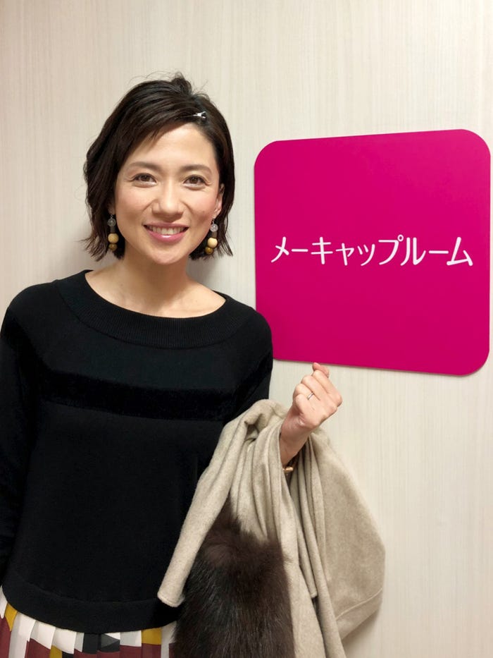 せっかくセットしてもらったので、ピンを付けたまま会議に出ることもしばしば。/梅津弥英子アナウンサー/提供写真