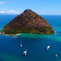 アヤナ コモドリゾート ワエチチュビーチの部屋から眺めたククサン島/画像提供:アヤナリゾート&スパ バリ