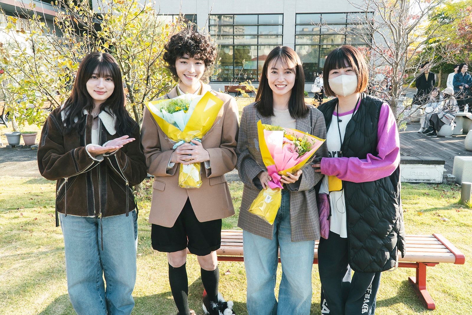 吉川愛、谷原七音、田辺桃子、池田千尋（C）2026「鬼の花嫁」製作委員会