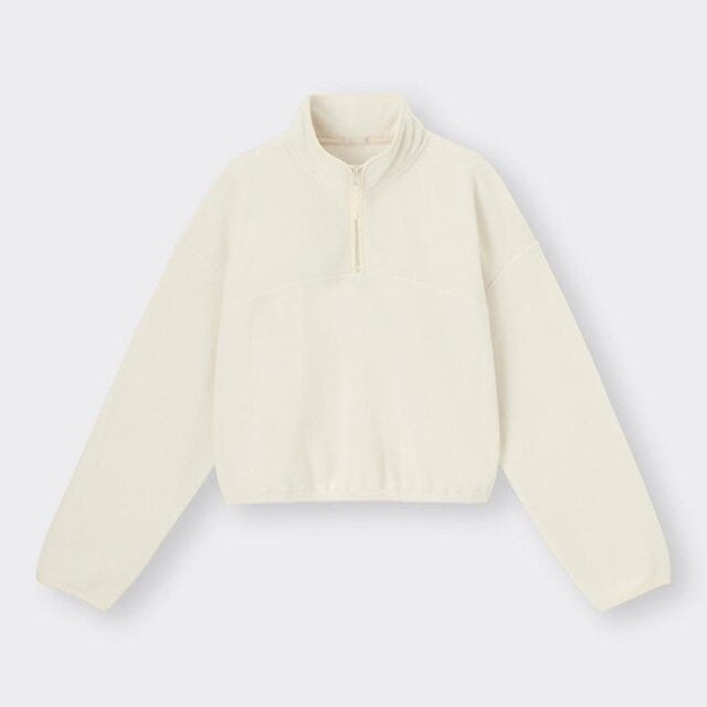 GUのストレッチフリースハーフジッププルオーバー