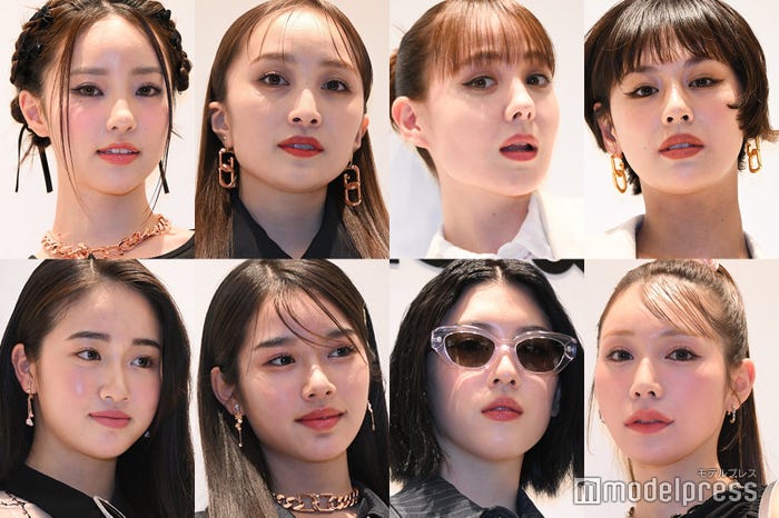 (上段左から)中町綾、百田夏菜子、トリンドル玲奈、西内まりや(下段左から)天翔愛、天翔天音、三吉彩花、古川優香(C)モデルプレス