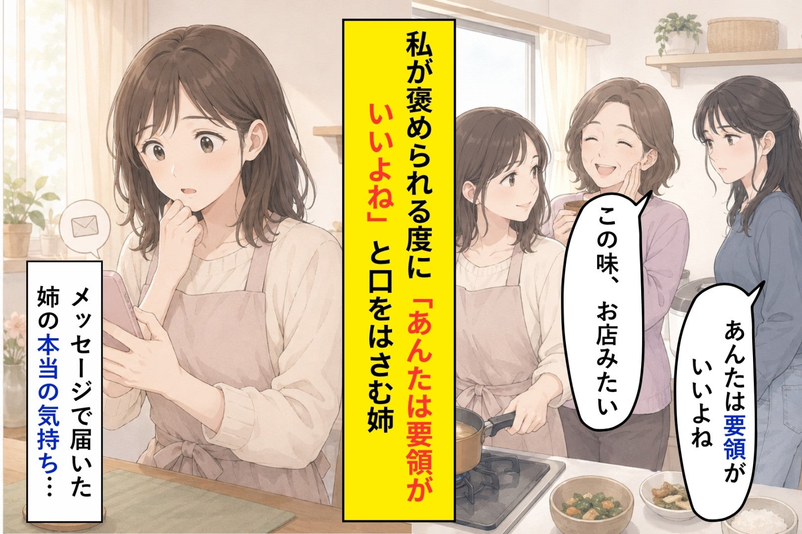 「あんたは要領がいいよね」姉の口癖に、私が初めて言い返した日