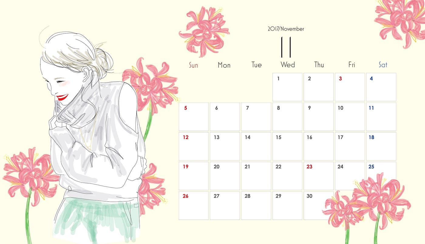 カレンダーをめくるのが楽しみなハッピーなデザイン