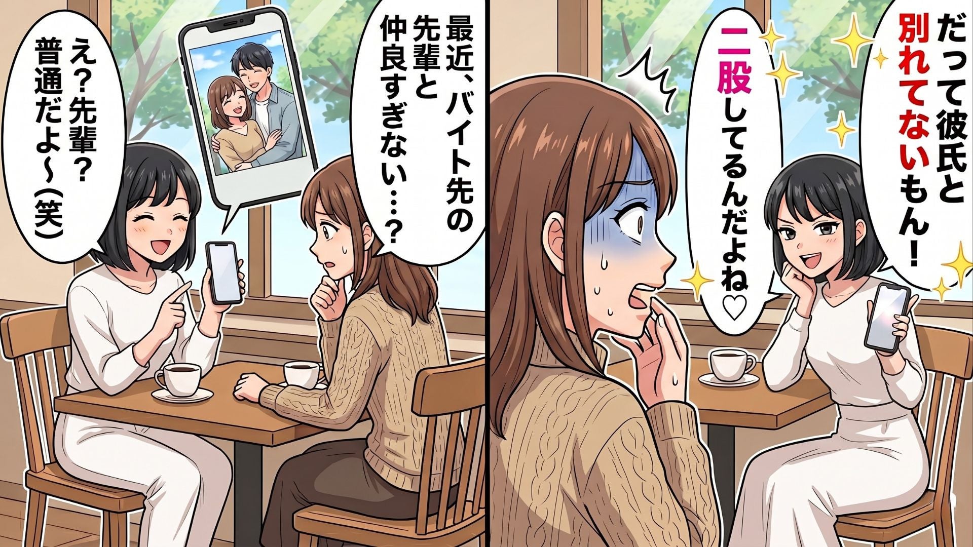 彼氏持ちの友人が、バイト先の先輩とも付きあっていて！？「絶対にバレない」と言いながら使っていた【まさかの連絡ツール】とは…！