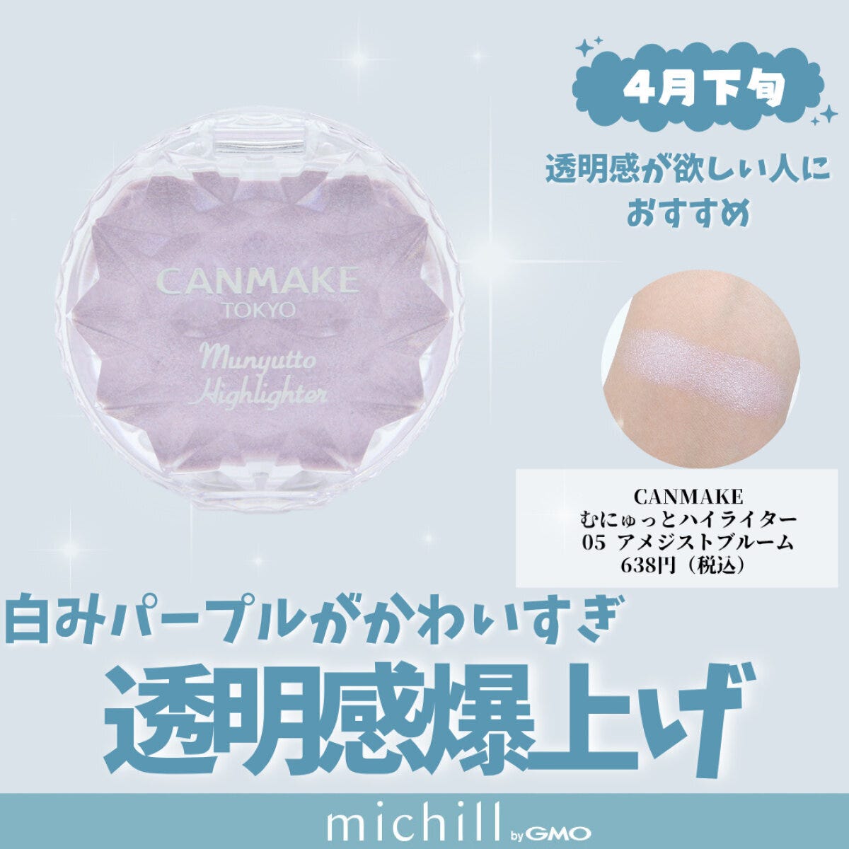 CANMAKE「むにゅっとハイライター」05