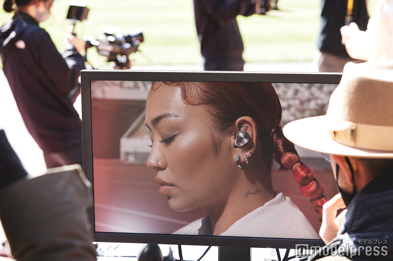 撮影中の様子（C）モデルプレス