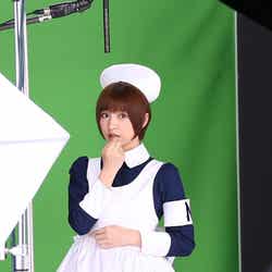 篠田麻里子/新CM「メンソレータムマリコ」篇メイキングショット