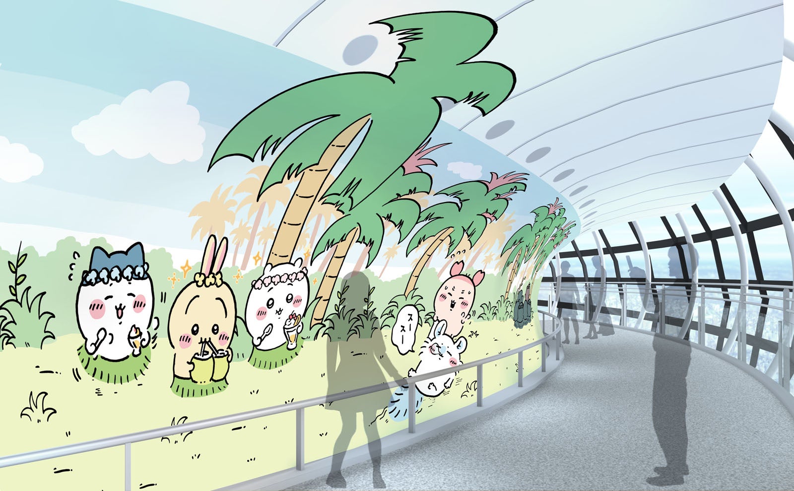 天望回廊フロア445～450 回廊エリア（C）nagano （C）ナガノ/ 2026「映画ちいかわ」制作委員会 （C）TOKYO-SKYTREE