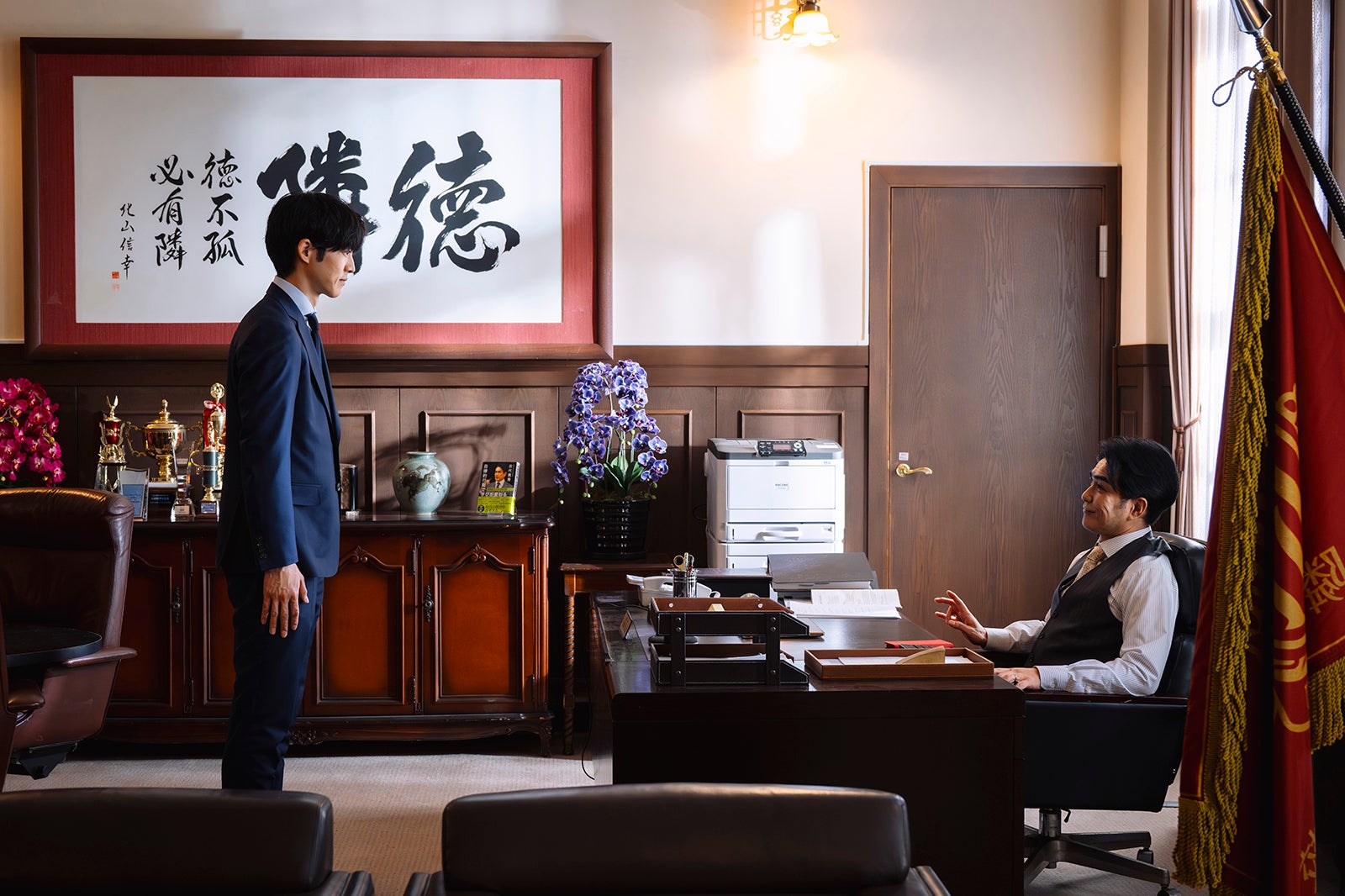 松坂桃李、北村一輝「御上先生」第8話（C）TBS