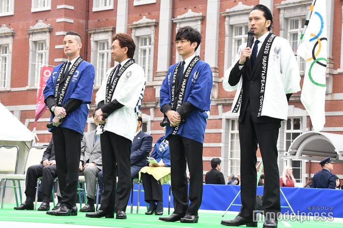 (左から)松岡昌宏、城島茂、国分太一、長瀬智也(C)モデルプレス