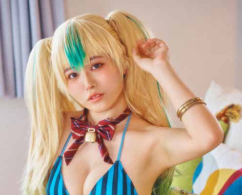 元OLグラドル東雲うみ、豊満バスト溢れる 漫画「キミイロ×ライバー」キャラを“完コピ”