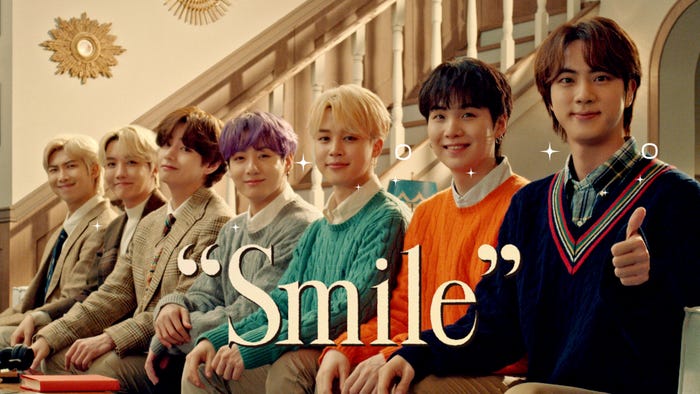 「XYLITOL × BTS Smile Sofa篇」 (提供写真)