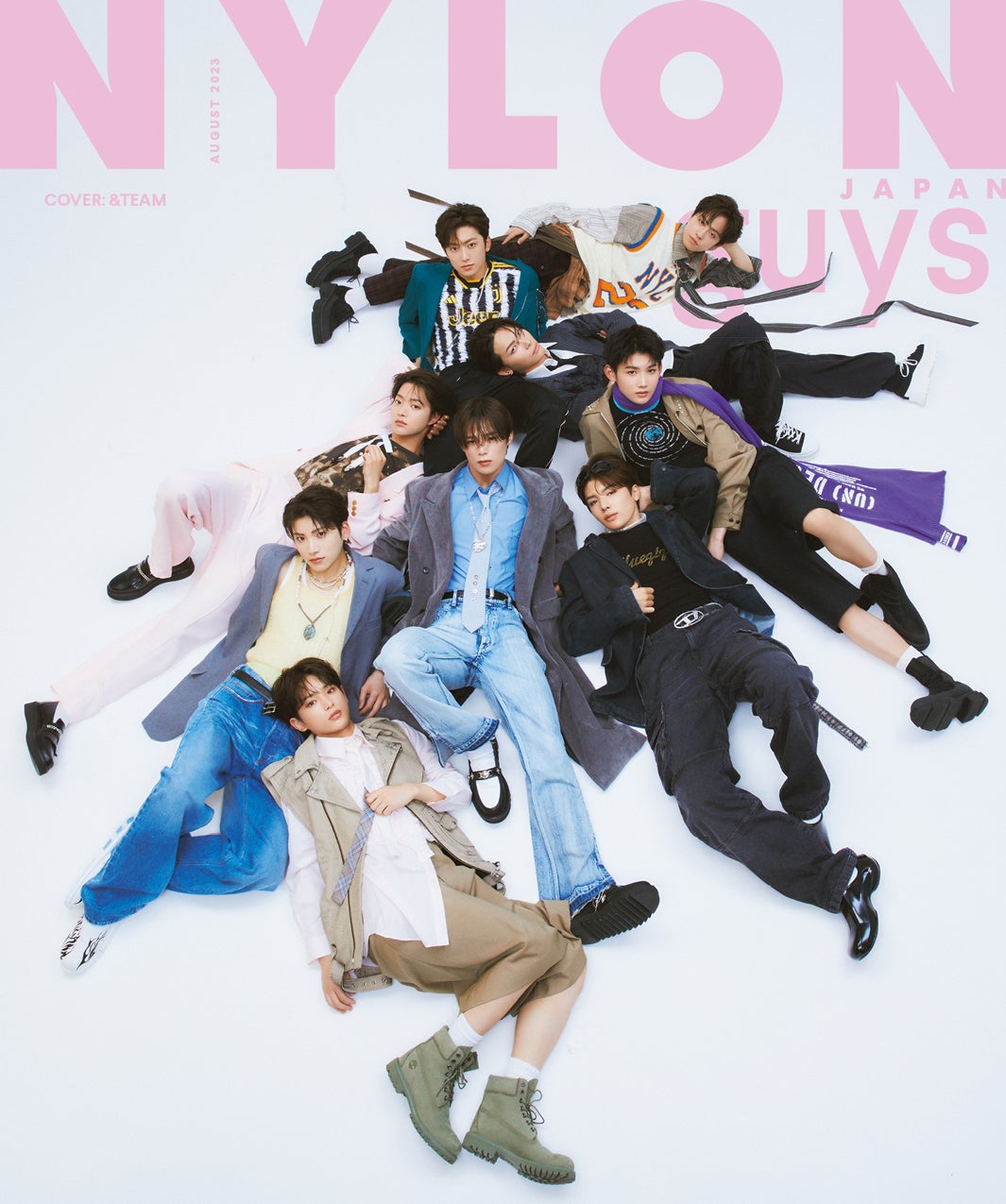 「NYLON guys」表紙：＆TEAM（C）NYLON JAPAN